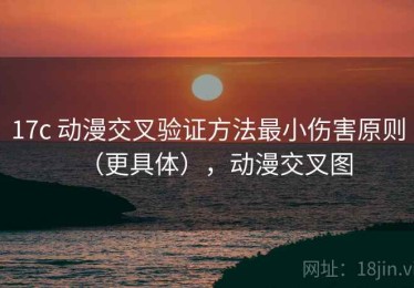 17c 动漫交叉验证方法最小伤害原则（更具体），动漫交叉图