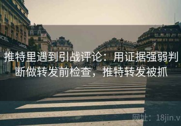 推特里遇到引战评论：用证据强弱判断做转发前检查，推特转发被抓