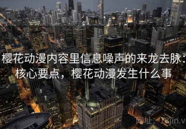 樱花动漫内容里信息噪声的来龙去脉：核心要点，樱花动漫发生什么事