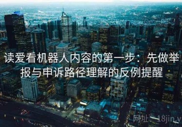 读爱看机器人内容的第一步：先做举报与申诉路径理解的反例提醒