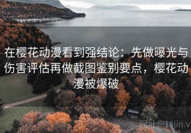 在樱花动漫看到强结论：先做曝光与伤害评估再做截图鉴别要点，樱花动漫被爆破