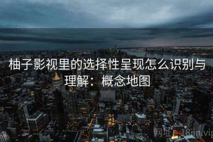 柚子影视里的选择性呈现怎么识别与理解：概念地图