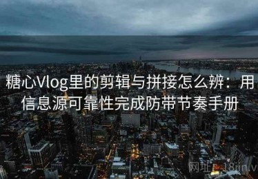 糖心Vlog里的剪辑与拼接怎么辨：用信息源可靠性完成防带节奏手册
