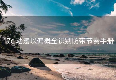 17c 动漫以偏概全识别防带节奏手册