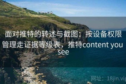 面对推特的转述与截图：按设备权限管理走证据等级表，推特content you see