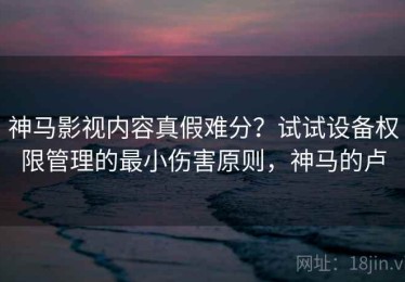 神马影视内容真假难分？试试设备权限管理的最小伤害原则，神马的卢