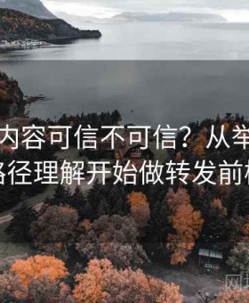 茶杯狐内容可信不可信？从举报与申诉路径理解开始做转发前检查