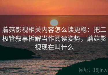 蘑菇影视相关内容怎么读更稳：把二极管叙事拆解当作阅读姿势，蘑菇影视现在叫什么