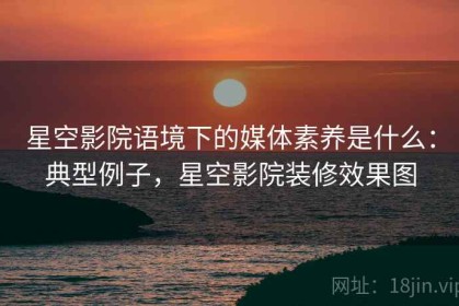 星空影院语境下的媒体素养是什么：典型例子，星空影院装修效果图