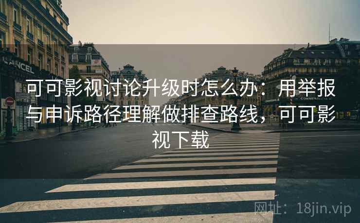 可可影视讨论升级时怎么办:用举报与申诉路径理解做排查路线,可可影视下载 可可影视讨论升级时怎么办:用举报与申诉路径理解做排查路线,可可影视下载